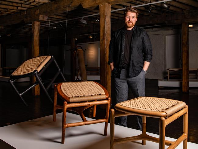 Patrick Adeney is an Emerging Furniture Designer and Maker.Picture: Linda Higginson