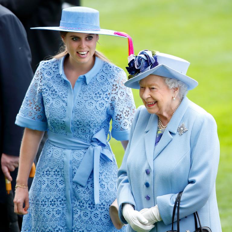 2019: The Queen joins granddaughter Princess Beatrice at Ascot. Picture: Max Mumby/Indigo/Getty Images