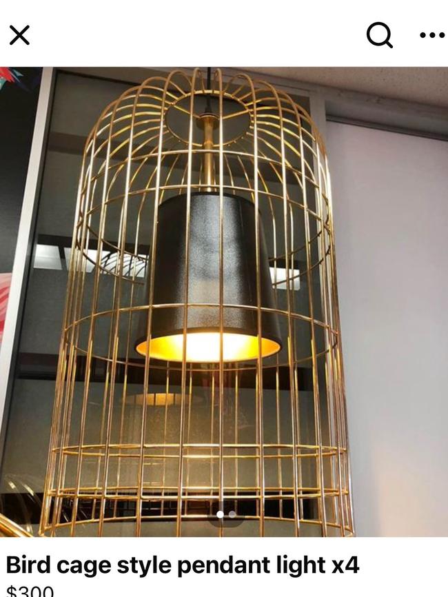 Furniture and light fittings from The Pink Flamingo have popped up for sale online.