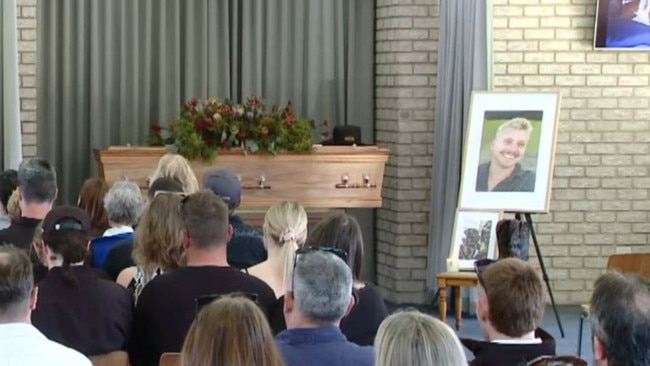 Members from the community flocked to remember Dean Mathias at his funeral.