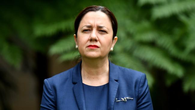 Premier Annastacia Palaszczuk says Queensland’s border closures may stay in place until September. Picture: AAP Image/Darren England