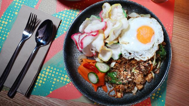 The Nasi Goreng from Melbourne restaurant Makan. Picture: Rebecca Michael