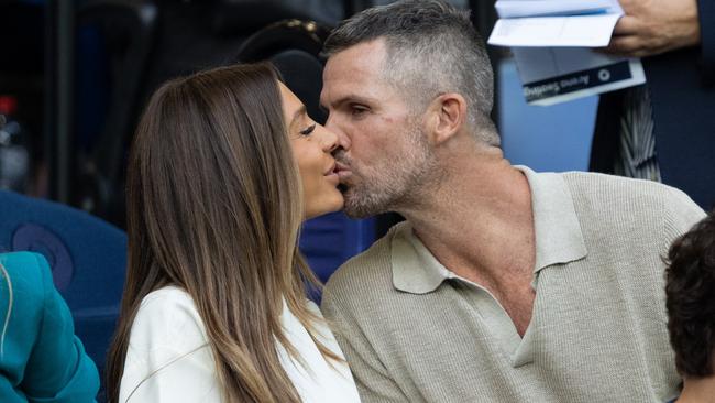 January 14:Nadia Bartel and Peter Dugmore   during the match betwee Novak Djokovic (SRB) and Dino Prizmic (CRO) during the 2024 Australian Open on Sunday, January 14, 2024. Photo by TENNIS AUSTRALIA/ FIONA HAMILTON