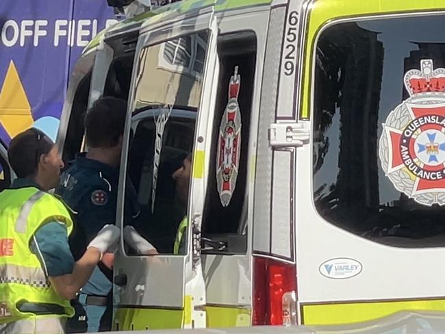 A busy Southport street has been closed by police after a woman was struck by a bus on Monday morning Picture: Charlton Hart