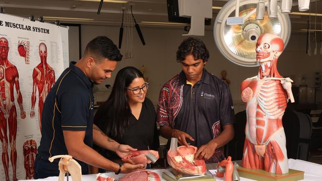 Left to right: Jahdai Vigona, Sophie L'Estrange and Jason Baird. Photo: Supplied.