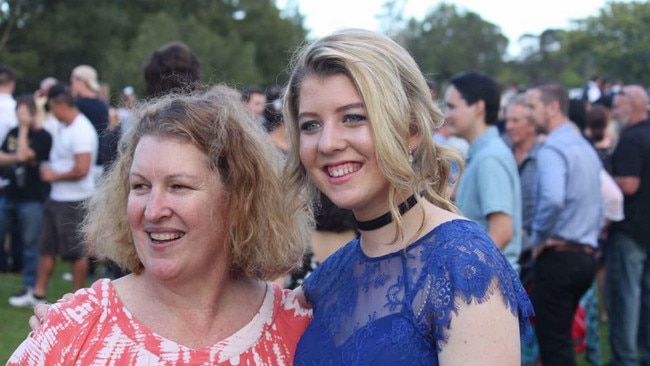 Beaudesert girl Roschanna Snow at her formal. Roschanna had just secured her dream job as an aged care assistance worker on the Gold Coast.