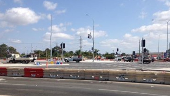 The traffic lights at the Rothwell Intersection Upgrade will be turned on within the next two weeks. Photo: Erin Smith