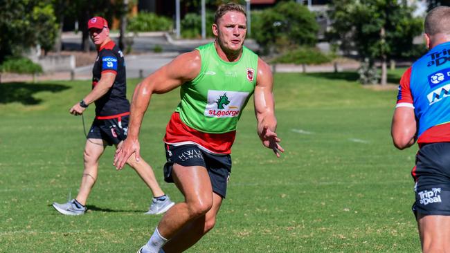 Dragons prop George Burgess has trimmed down for the 2022 season. Supplied