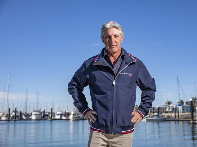 Mike Freebairn, a passionate member of the Royal Queensland Yacht Squadron for more than 35 years, is questioning the handling of government COVID relief funds. Photo: Mark Cranitch