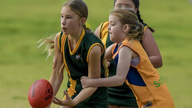 SA’s top young gun female footballers will compete in next week’s Sapsasa girls footy carnival. Picture: Roy VanDerVegt