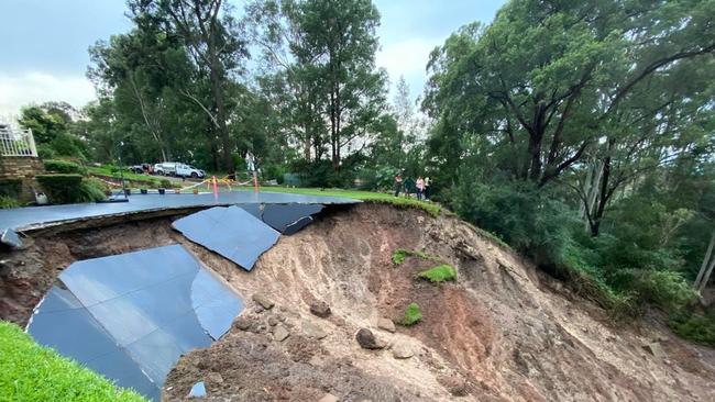 The landslide took place on Monday afternoon. Picture: Simran Gill