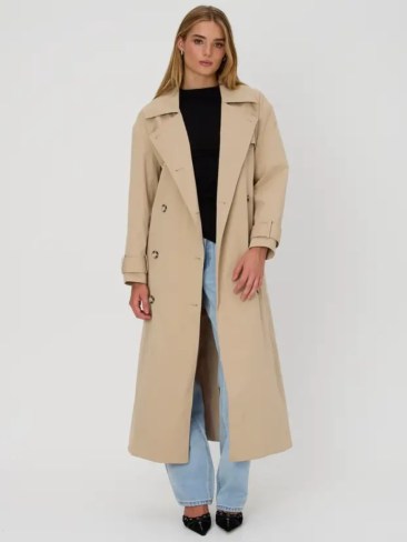 Classic Longline Trench Coat. Picture: Glassons.