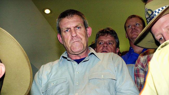 Backpacker killer Bradley John Murdoch, seen here at Darwin Airport in November 2003, has been diagnosed with cancer, the <i>NT News</i> can reveal. Picture: Patrina Malone