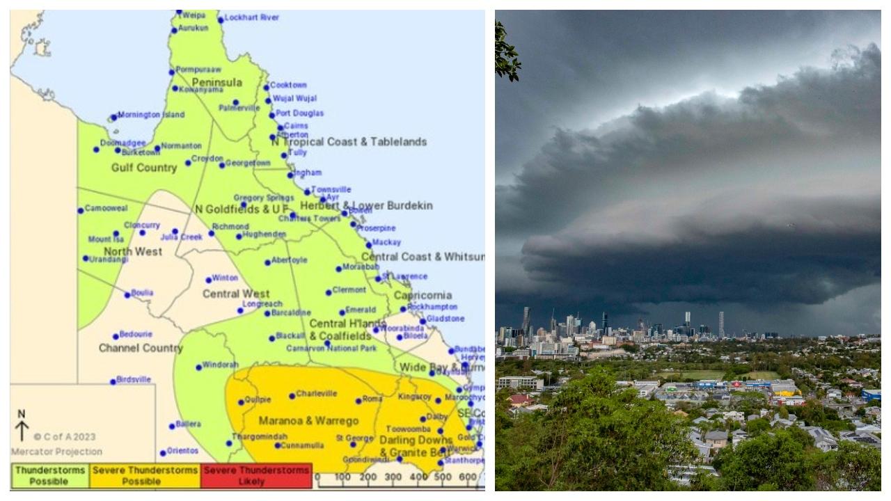 Qld Weather: Storms With Hail, Damaging Winds, Heavy Rain Forecast For ...