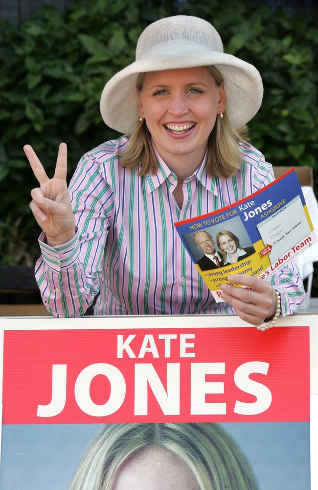 Kate Jones on the campaign trail in 2006