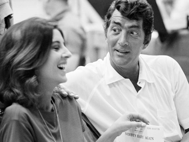 Dean Martin with Deana at a recording session August 1966. Picture: Ed Thrasher