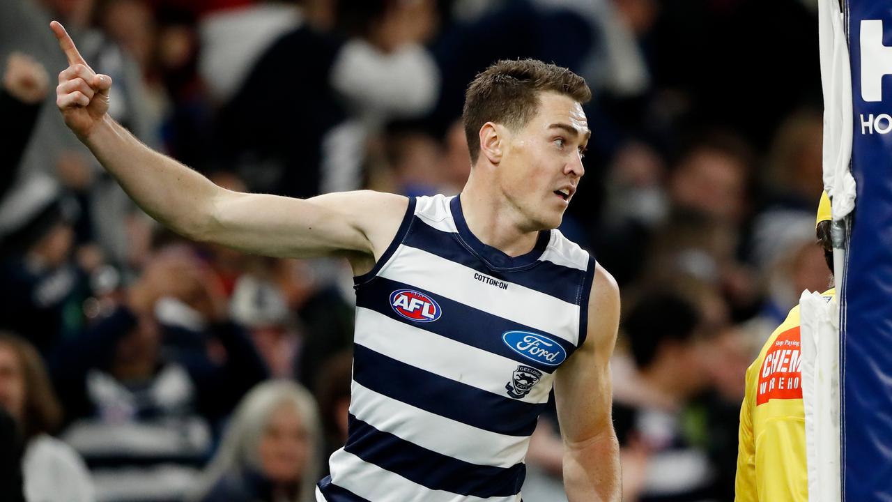 Jeremy Cameron was the hero for the Cats. (Photo by Dylan Burns/AFL Photos via Getty Images)