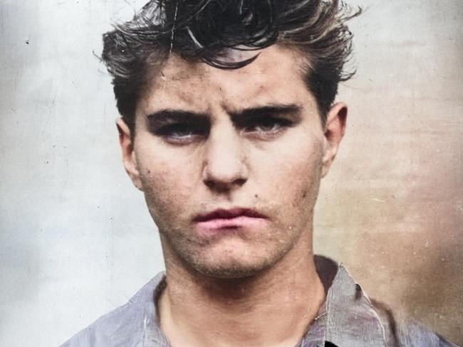 Stewart John Regan  colourised mugshot portrait . Picture: supplied