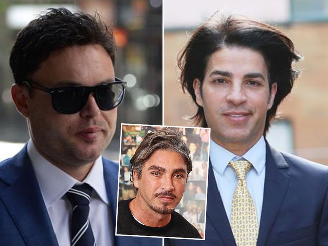 Nightclub king John Ibrahim, inset, was thrust into the role of peacemaker in the heated fallout over money between his younger brother Fadi, right, and former business partner Ben Scott. left.