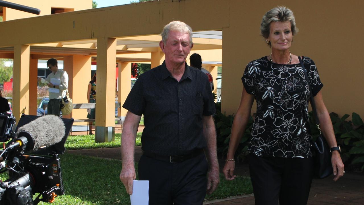 Larrimah residents Mark and Karen Rayner said the evidence that came out on the final day of Paddy Moriarty’s inquest had been an ‘eye-opener’. Picture: Jason Walls.