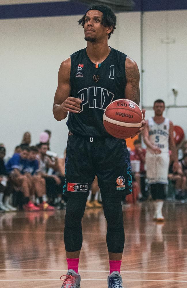 Sunshine Coast Phoenix player Darnell Robateau will be one to watch in the 2022 NBL1 North season. Picture: Jack Riddiford.