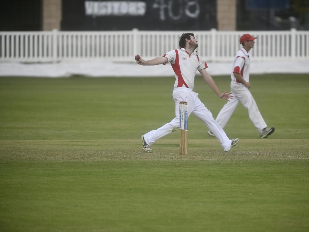 Action in CRCA premier league between Brothers and South Services at Ellem Oval.