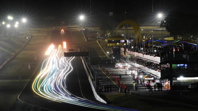 Action from the SuperNight 300 at Sydney Motorsport Park in 2018. Picture: Getty Images