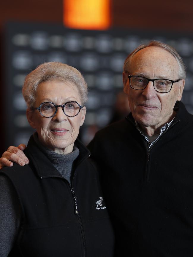 Carrie and Joe Hall, who normally votes Republican, say they support Biden. Picture: Matthew Putney