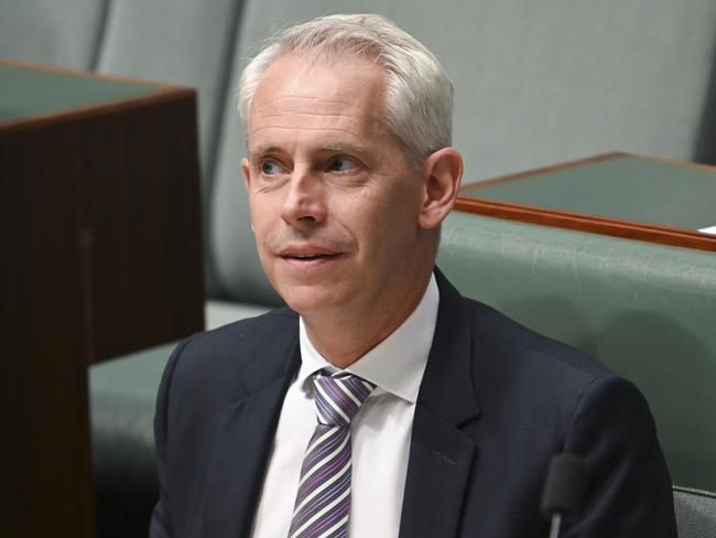 CANBERRA, AUSTRALIA, NewsWire Photos. MARCH 27, 2024: Minister for Immigration, Citizenship, Migrant Services and Multicultural Affairs, Andrew Giles during Question Time at Parliament House in Canberra. Picture: NCA NewsWire / Martin Ollman