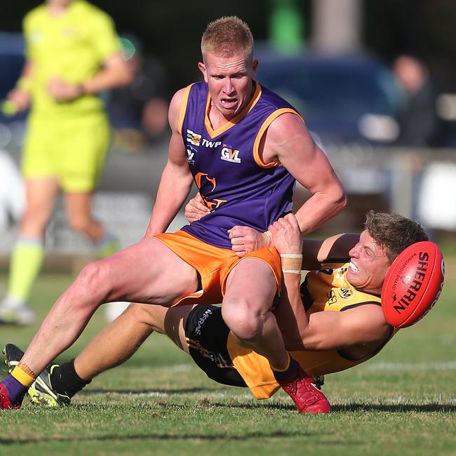 Ovens and Murray and Goulburn Valley are the only two leagues to play a senior representative match since the end of Covid. Picture Yuri Kouzmin