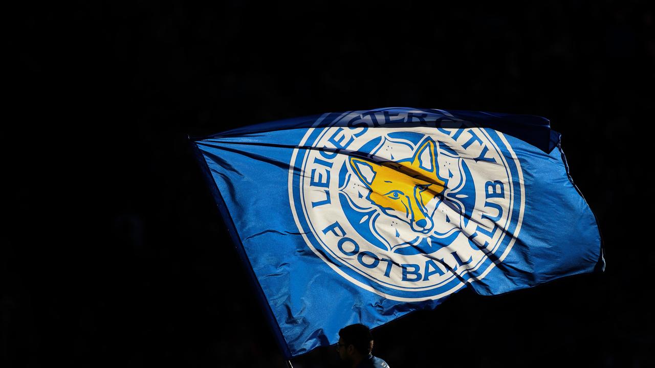 LEICESTER, ENGLAND - FEBRUARY 03: A Leicester City flag ahead the Premier League match between Leicester City and Manchester United at The King Power Stadium on February 03, 2019 in Leicester, United Kingdom. (Photo by Catherine Ivill/Getty Images)