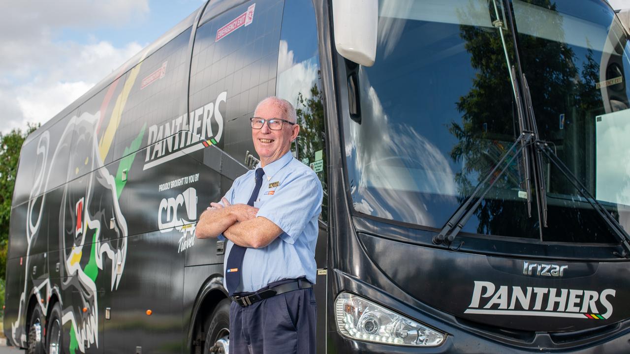 Penrith Panthers bus driver Geoff Hall. Picture Thomas Lisson