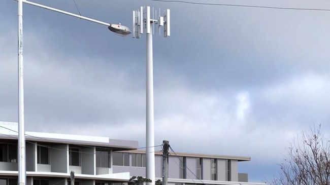 Render of the proposed telecommunications tower.