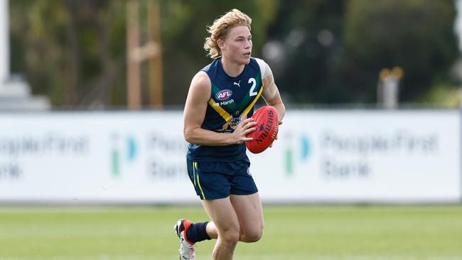 Levi Ashcroft has been dominating at school level. Picture:Michael Willson/AFL Photos via Getty Images