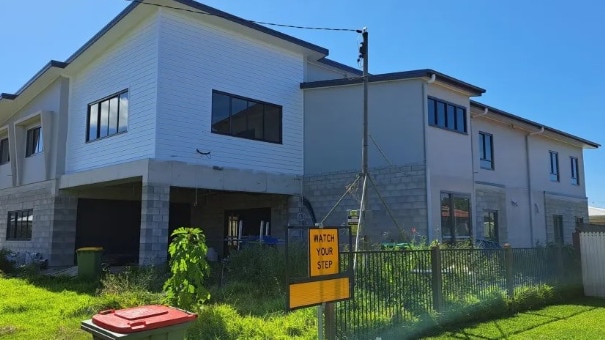 The two-storey units, which the council is contesting.