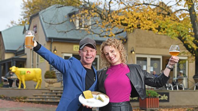 Saul and Sheree Sullivan, owners of Udder Delights in Hahndorf. Picture: Tom Huntley