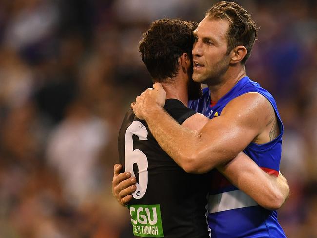 And when Cloke joined the Western Bulldogs. Picture: Julian Smith (AAP)