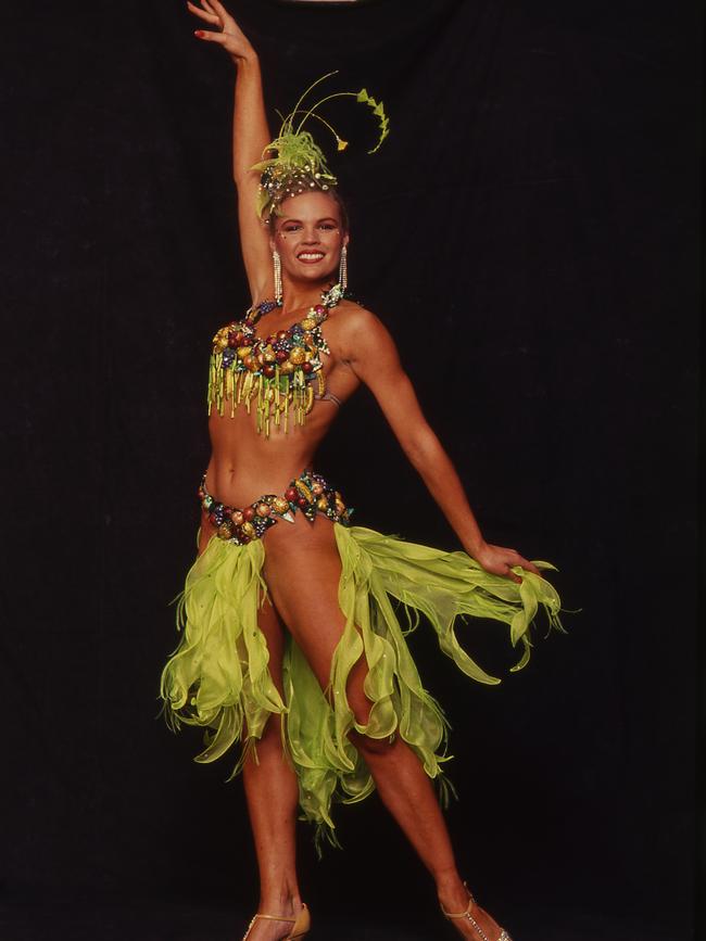 Sonia Kruger as Tina Sparkle in Strictly Ballroom.