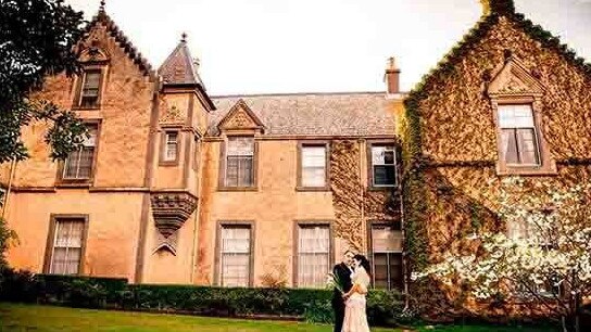 The stunning backdrop of Overnewton Castle.