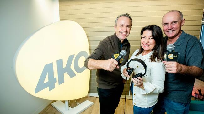 4KQ's Breakfast Team (left to right) Mark Hine, Laurel Edwards and Gary Clare. Picture: Richard Walker