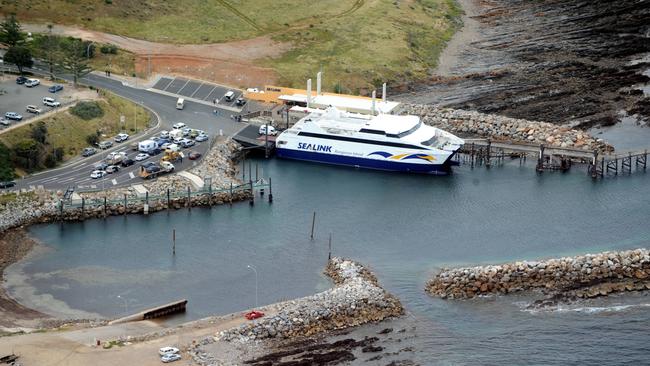 Ferry services were suspended on Tuesday morning, due to strong winds.