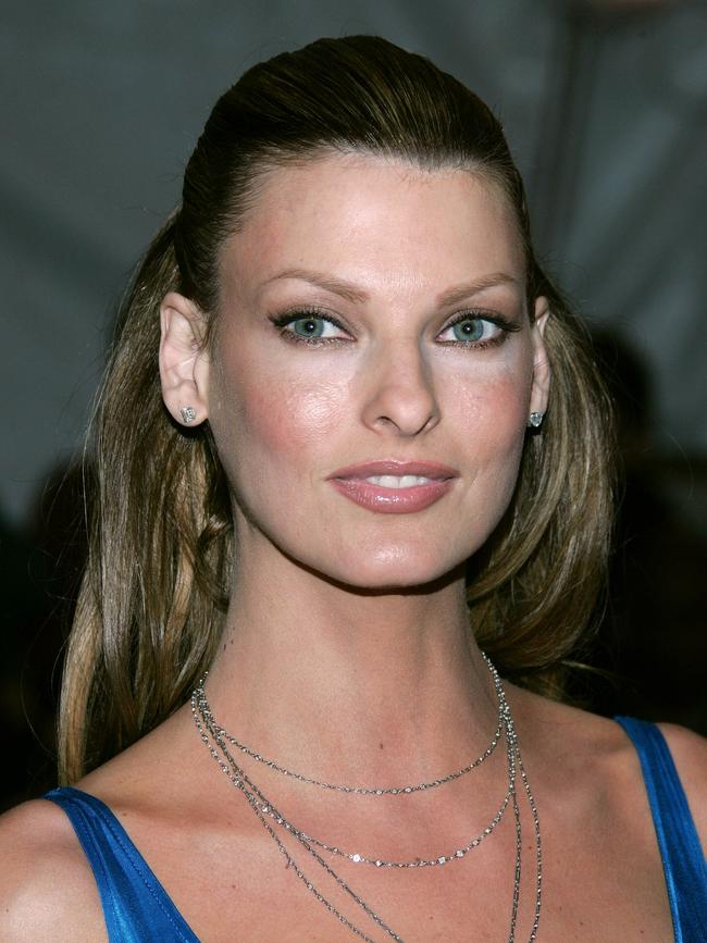 Model Linda Evangelista said she is in remission but still fears for her future. Picture: Getty Images.