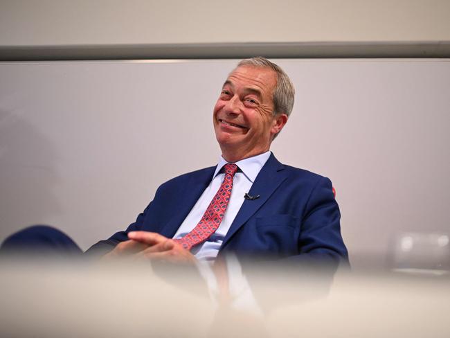 Nigel Farage has big plans for the first day of parliament. Picture: AFP
