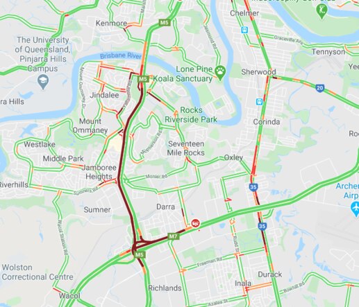 A crash on the Centenary Highway has caused major delays.