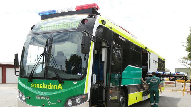 Australia’s first ambulance bus was unveiled in 2016. Picture: Tait Schmaal.