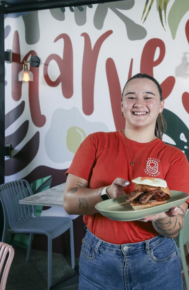 Kiarra Clark at Harvest Foodhouse. Picture: Glenn Campbell