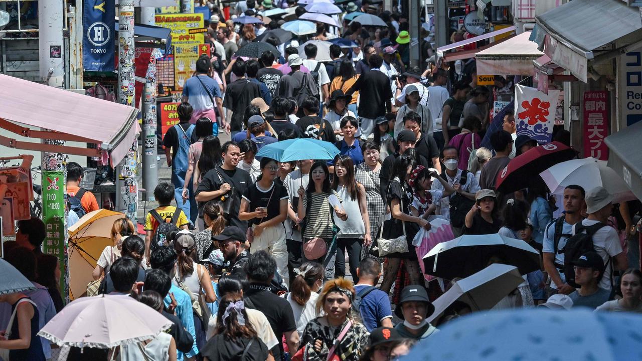 Japan’s birthrate continues to plummet putting the country’s future at risk. Picture: Richard A. Brooks / AFP