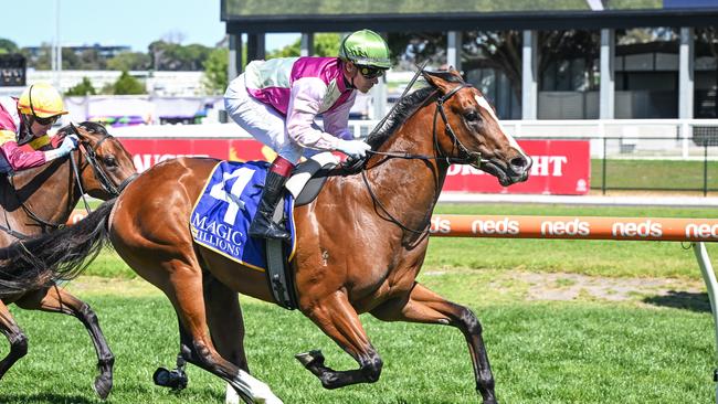 Coleman was a dominant winner at his only outing in the Listed Debutant Stakes at Caulfield last October. Picture: Racing Photos via Getty Images