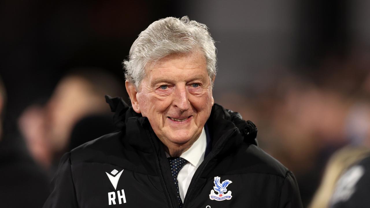 LONDON, ENGLAND – FEBRUARY 12: Roy Hodgson, Manager of Crystal Palace, reacts prior to the Premier League match between Crystal Palace and Chelsea FC at Selhurst Park on February 12, 2024 in London, England. (Photo by Julian Finney/Getty Images)