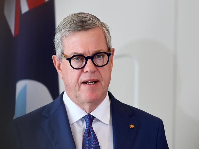 Brisbane, 9 December 2024. Queensland Health Minister Tim Nicholls during a press conference in Brisbane. Picture: Supplied